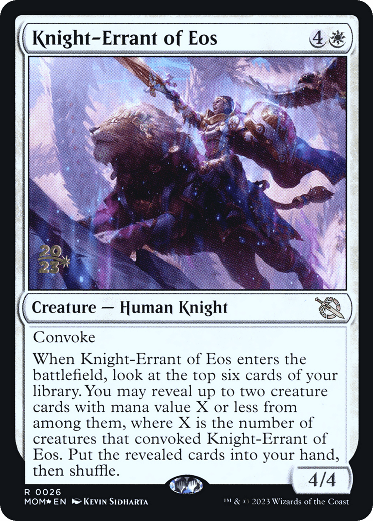 Knight-Errant of Eos [March of the Machine Prerelease Promos] - POKÉ JEUX