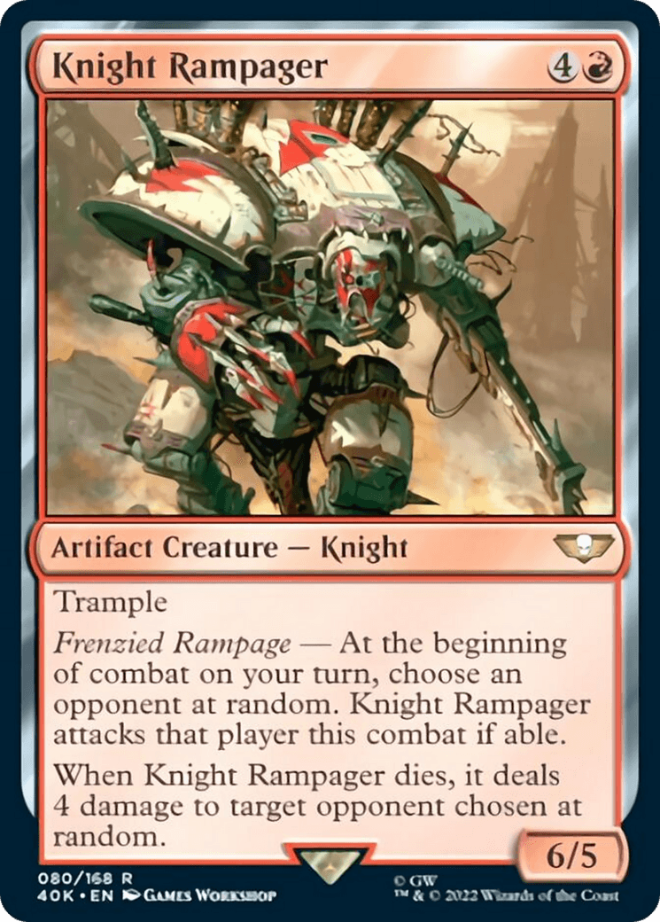 Knight Rampager (Surge Foil) [Warhammer 40,000] - POKÉ JEUX