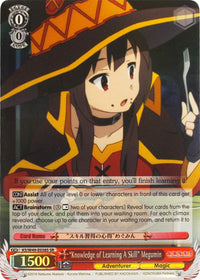 "Knowledge of Learning A Skill" Megumin (KS/W49-E038S SR) [KonoSuba] - POKÉ JEUX