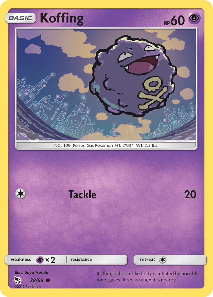 Koffing (28/68) [Sun & Moon: Hidden Fates] - POKÉ JEUX