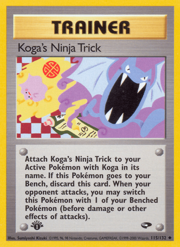 Koga's Ninja Trick (115/132) [Gym Challenge 1st Edition] - POKÉ JEUX