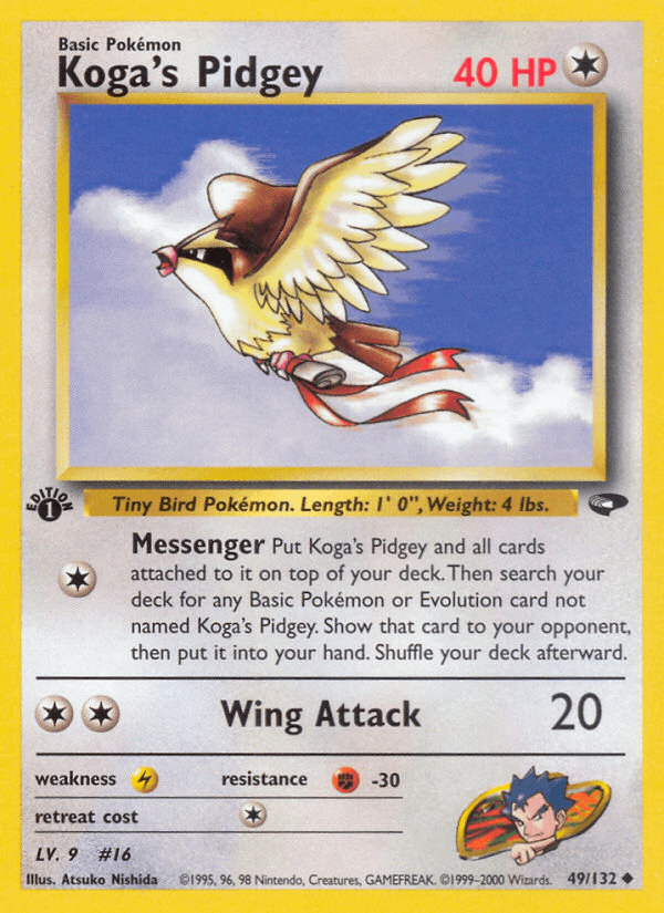 Koga's Pidgey (49/132) [Gym Challenge 1st Edition] - POKÉ JEUX