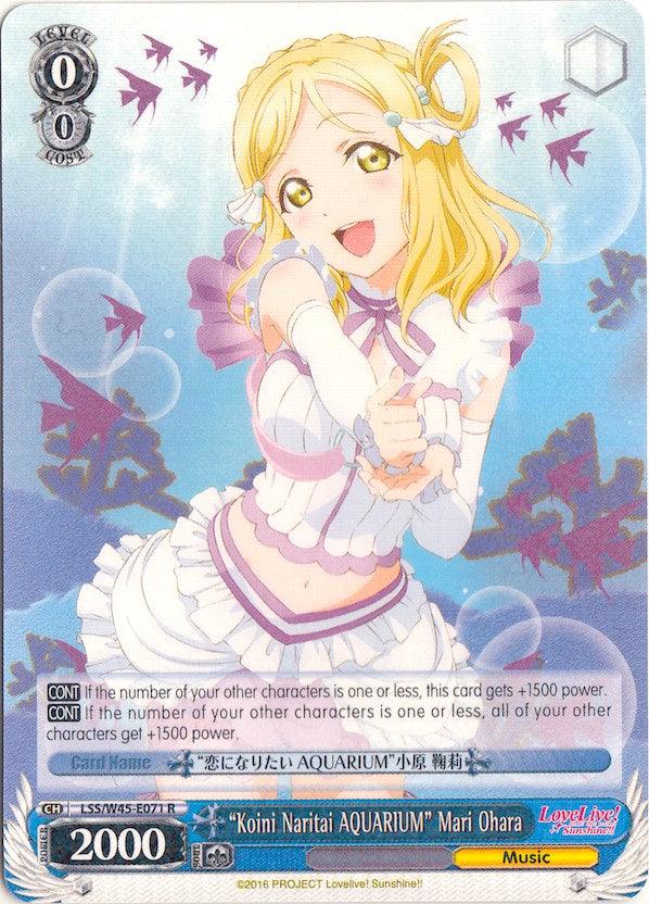 "Koini Naritai AQUARIUM" Mari Ohara (LSS/W45-E071 R) [Love Live! Sunshine!!] - POKÉ JEUX