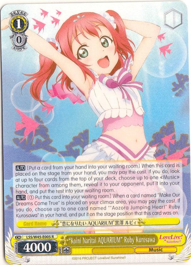 "Koini Naritai AQUARIUM" Ruby Kurosawa (LSS/W45-E005) [Love Live! Sunshine!!] - POKÉ JEUX