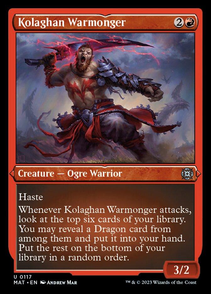 Kolaghan Warmonger (Foil Etched) [March of the Machine: The Aftermath] - POKÉ JEUX