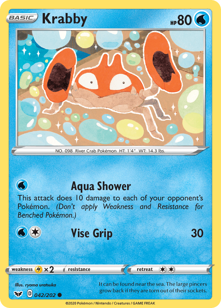 Krabby (042/202) [Sword & Shield: Base Set] - POKÉ JEUX