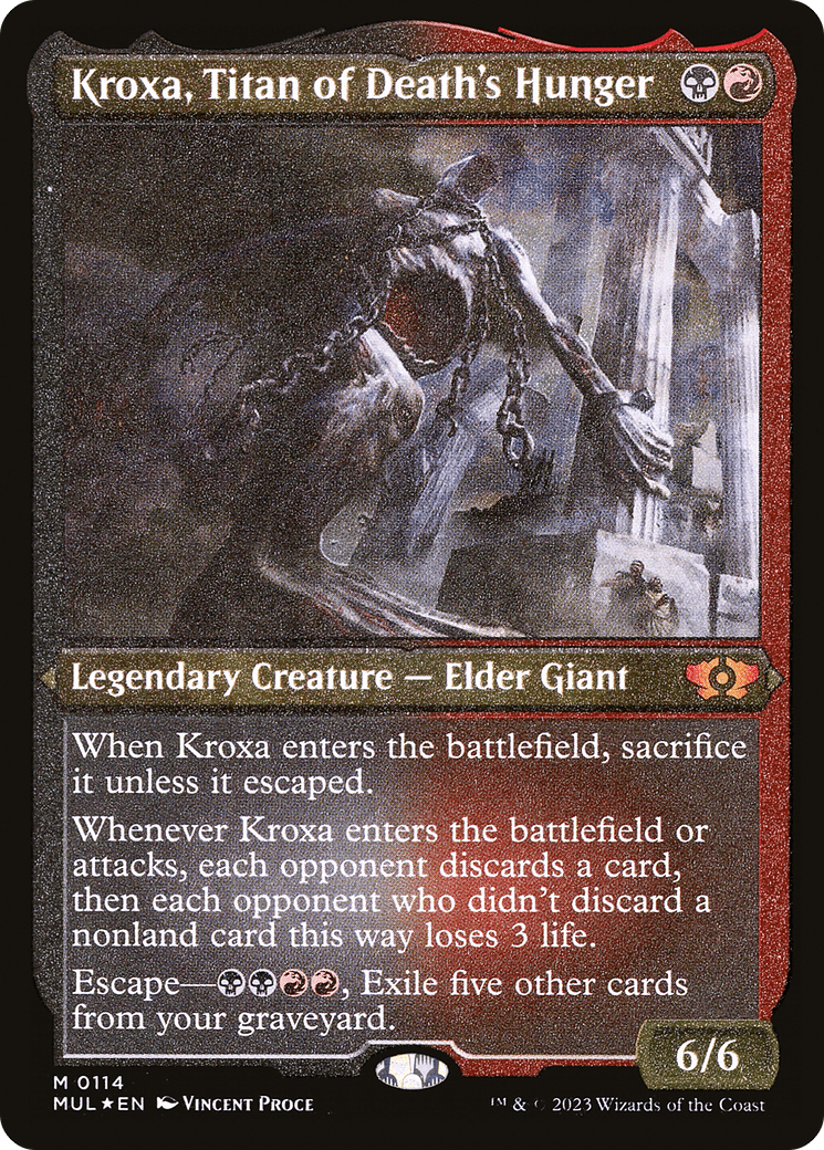 Kroxa, Titan of Death's Hunger (Foil Etched) [Multiverse Legends] - POKÉ JEUX