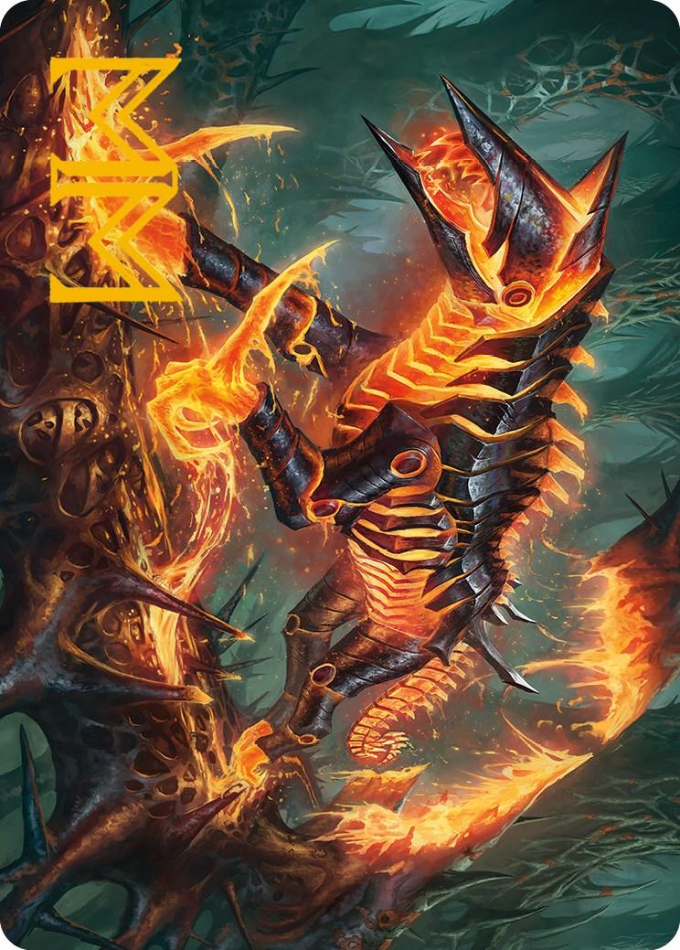 Kuldotha Cackler Art Card (Gold-Stamped Signature) [Phyrexia: All Will Be One Art Series] - POKÉ JEUX