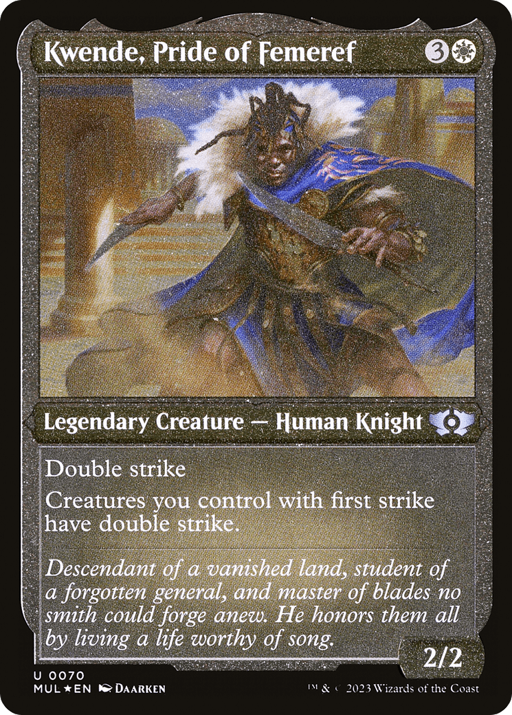 Kwende, Pride of Femeref (Foil Etched) [Multiverse Legends] - POKÉ JEUX