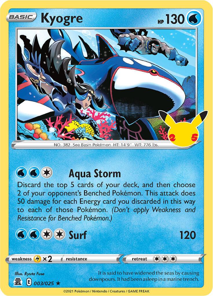 Kyogre (003/025) [Celebrations: 25th Anniversary] - POKÉ JEUX