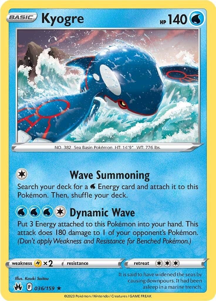 Kyogre (036/159) [Sword & Shield: Crown Zenith] - POKÉ JEUX