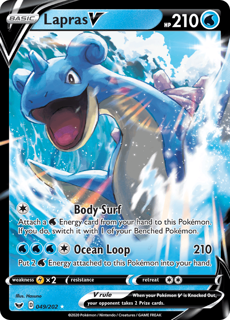 Lapras V (049/202) [Sword & Shield: Base Set] - POKÉ JEUX