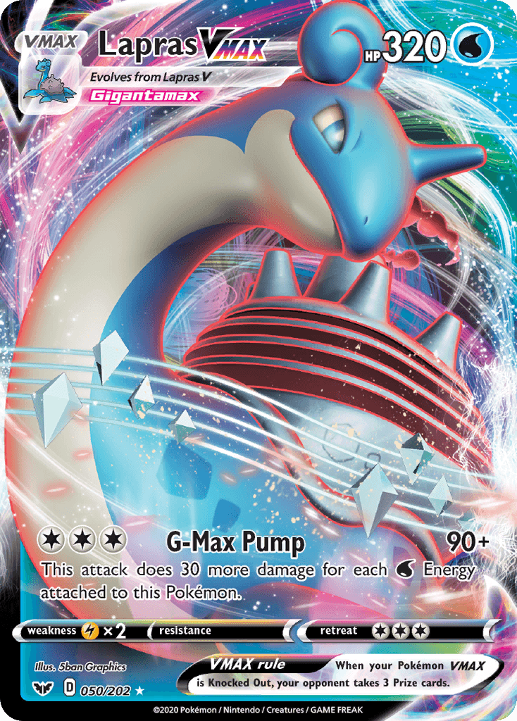 Lapras VMAX (050/202) [Sword & Shield: Base Set] - POKÉ JEUX