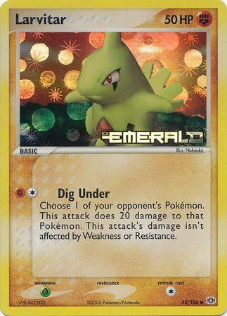 Larvitar (52/106) (Stamped) [EX: Emerald] - POKÉ JEUX