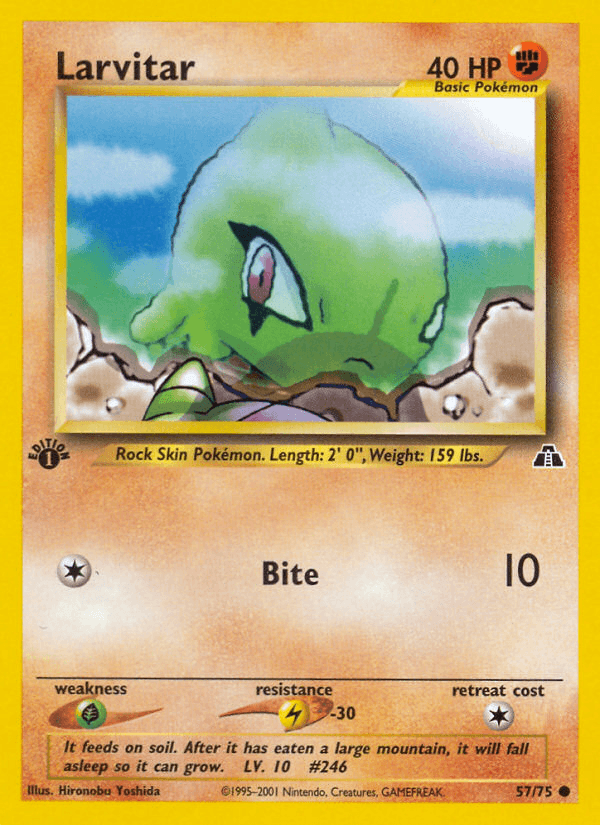 Larvitar (57/75) [Neo Discovery 1st Edition] - POKÉ JEUX