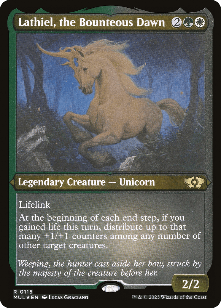 Lathiel, the Bounteous Dawn (Foil Etched) [Multiverse Legends] - POKÉ JEUX