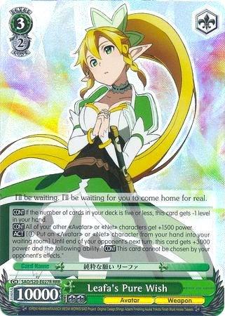 Leafa's Pure Wish (SAO/S20-E027R RRR) [Sword Art Online] - POKÉ JEUX