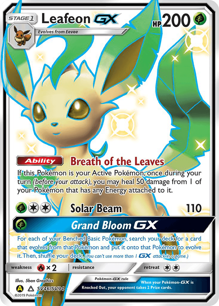 Leafeon GX (SV46/SV94) [Sun & Moon: Hidden Fates - Shiny Vault] - POKÉ JEUX