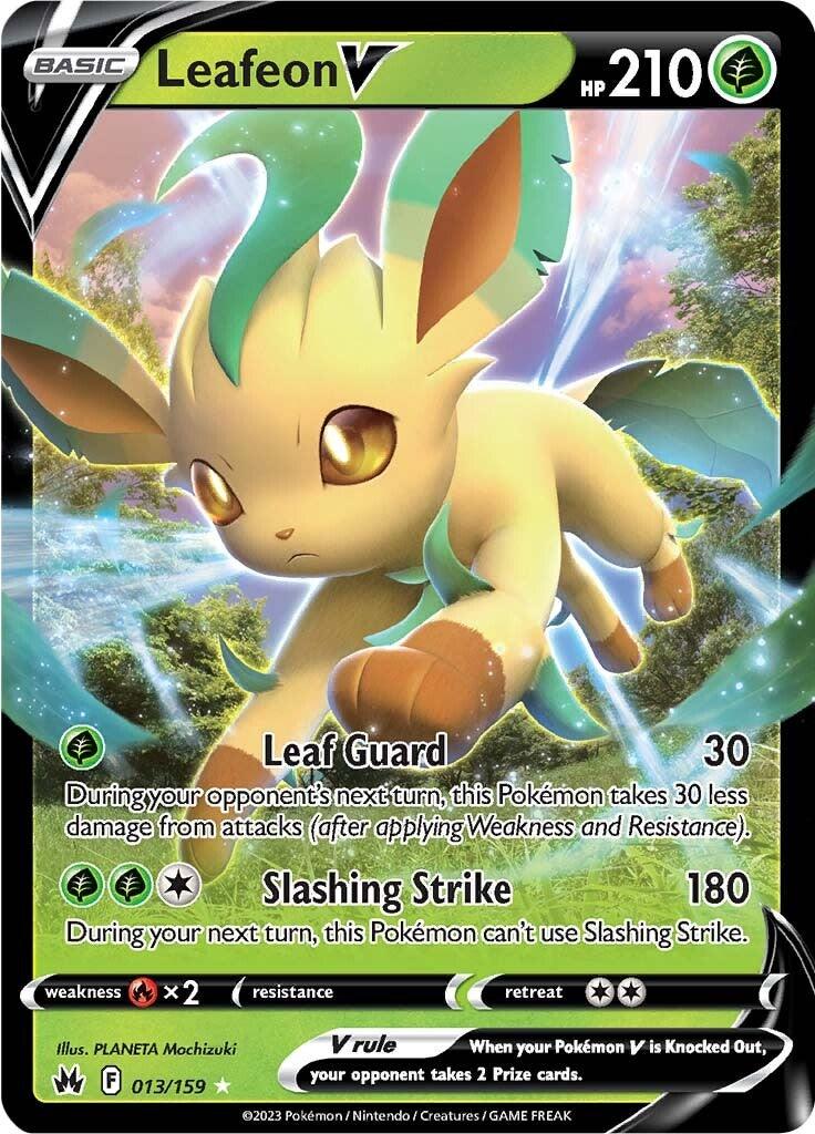 Leafeon V (013/159) [Sword & Shield: Crown Zenith] - POKÉ JEUX