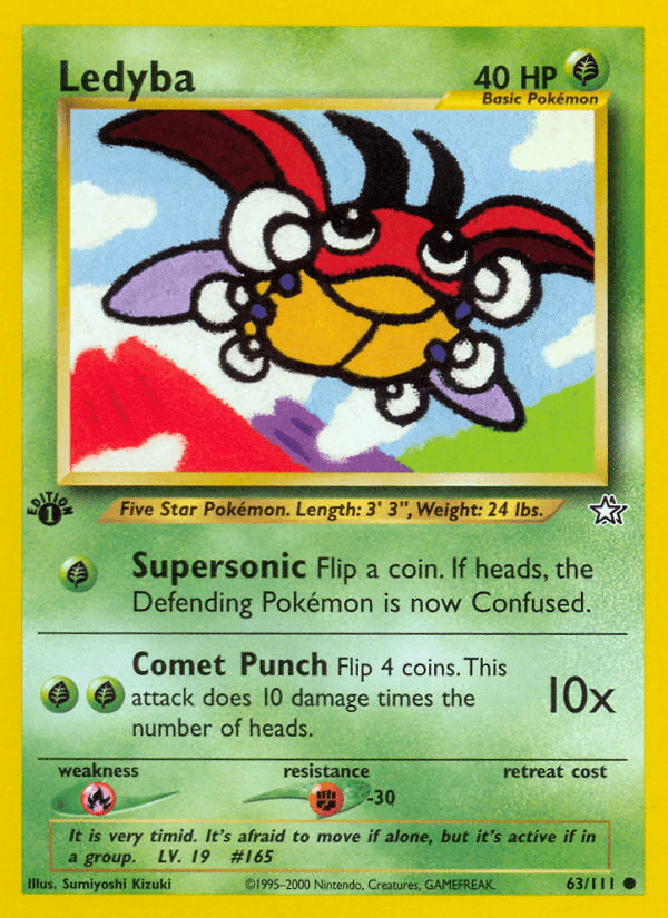 Ledyba (63/111) [Neo Genesis 1st Edition] - POKÉ JEUX