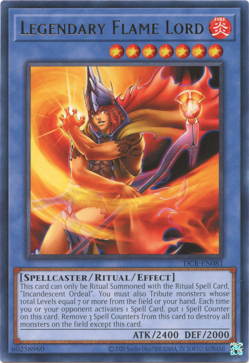 Legendary Flame Lord (25th Anniversary) [DCR-EN081] Rare - POKÉ JEUX