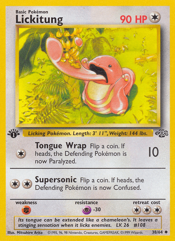 Lickitung (38/64) [Jungle 1st Edition] - POKÉ JEUX