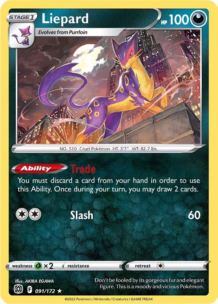 Liepard (091/172) [Sword & Shield: Brilliant Stars] - POKÉ JEUX