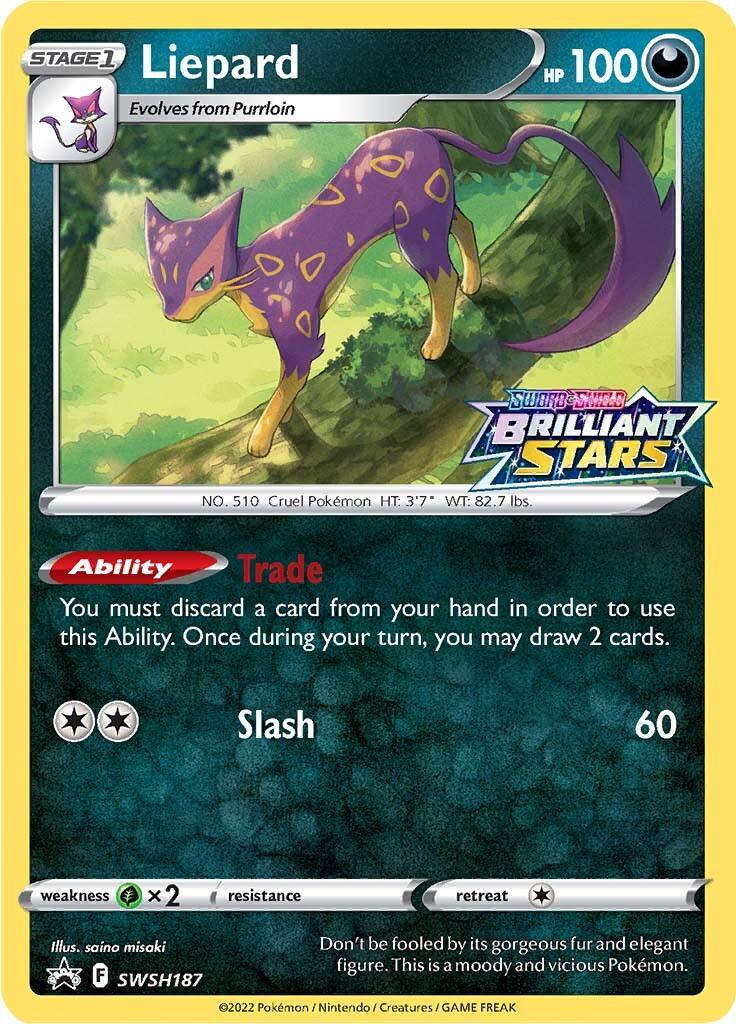 Liepard (SWSH187) (Prerelease Promo) [Sword & Shield: Black Star Promos] - POKÉ JEUX