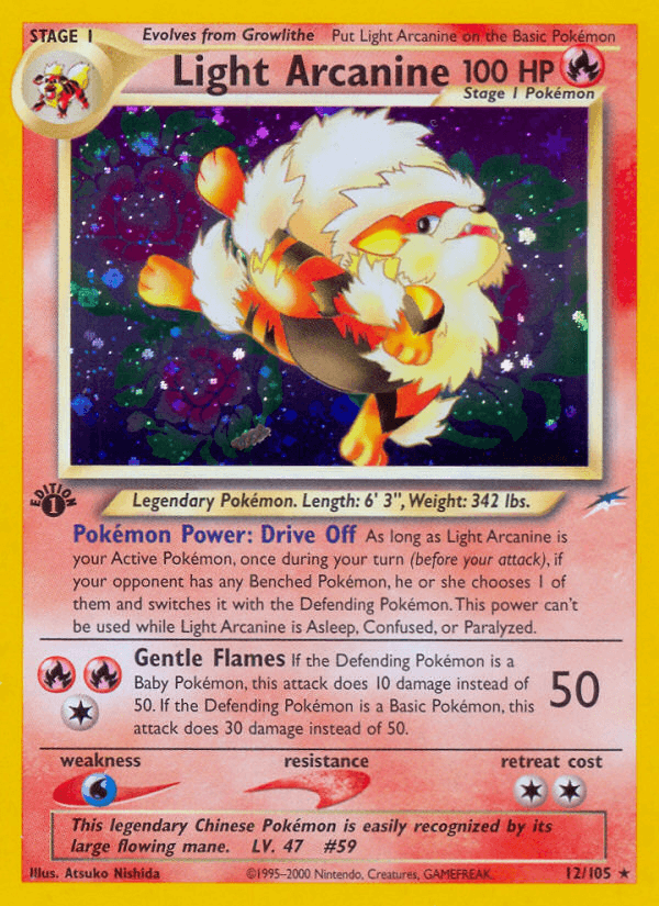 Light Arcanine (12/105) [Neo Destiny 1st Edition] - POKÉ JEUX