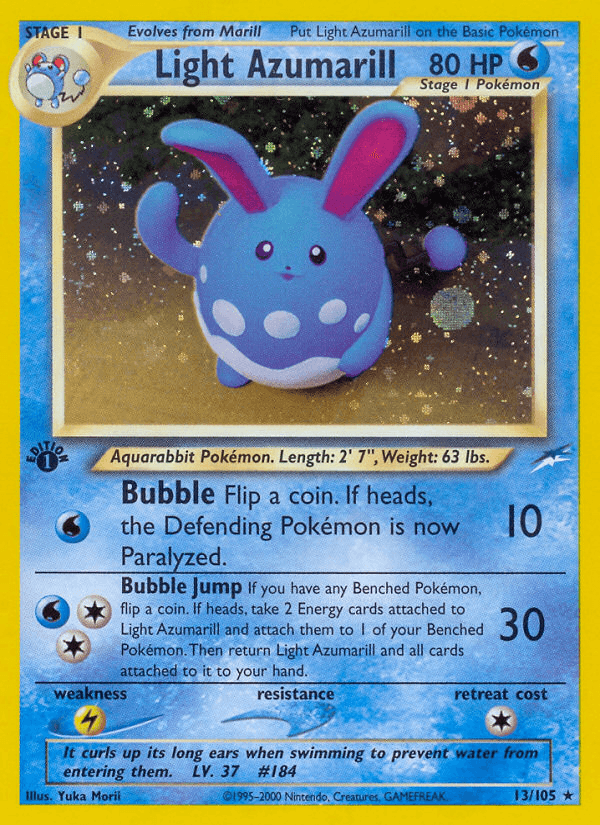 Light Azumarill (13/105) [Neo Destiny 1st Edition] - POKÉ JEUX