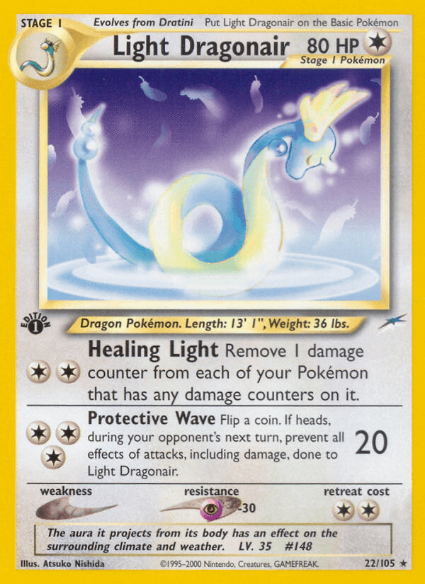 Light Dragonair (22/105) [Neo Destiny 1st Edition] - POKÉ JEUX