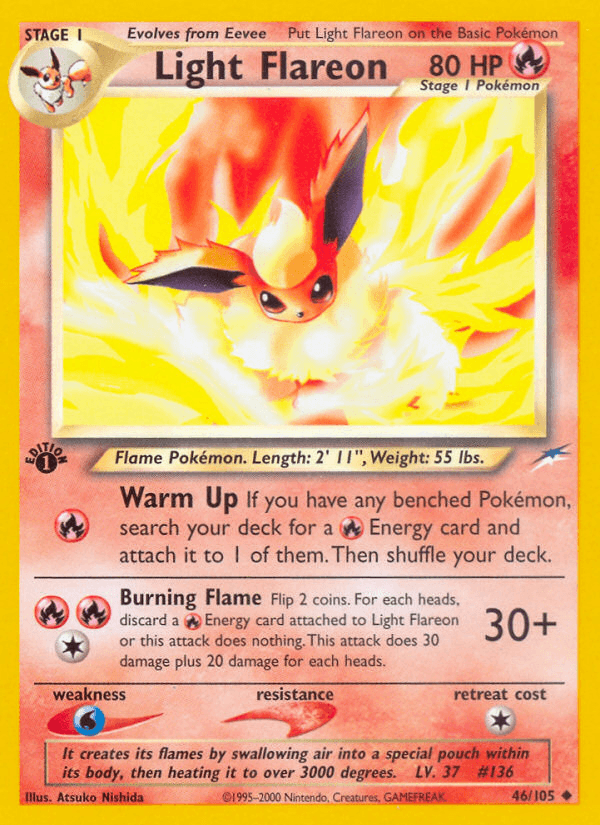 Light Flareon (46/105) [Neo Destiny 1st Edition] - POKÉ JEUX