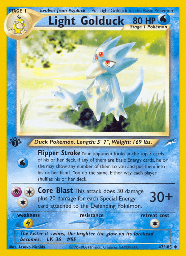 Light Golduck (47/105) [Neo Destiny 1st Edition] - POKÉ JEUX