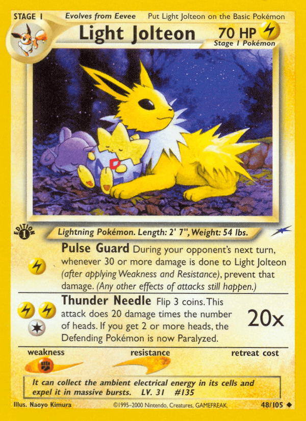 Light Jolteon (48/105) [Neo Destiny 1st Edition] - POKÉ JEUX