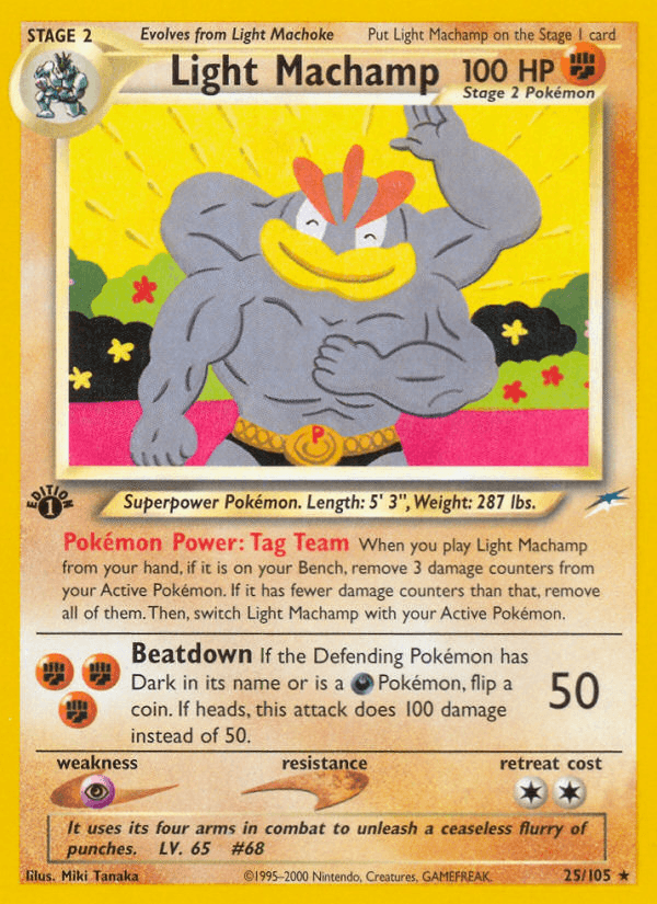 Light Machamp (25/105) [Neo Destiny 1st Edition] - POKÉ JEUX