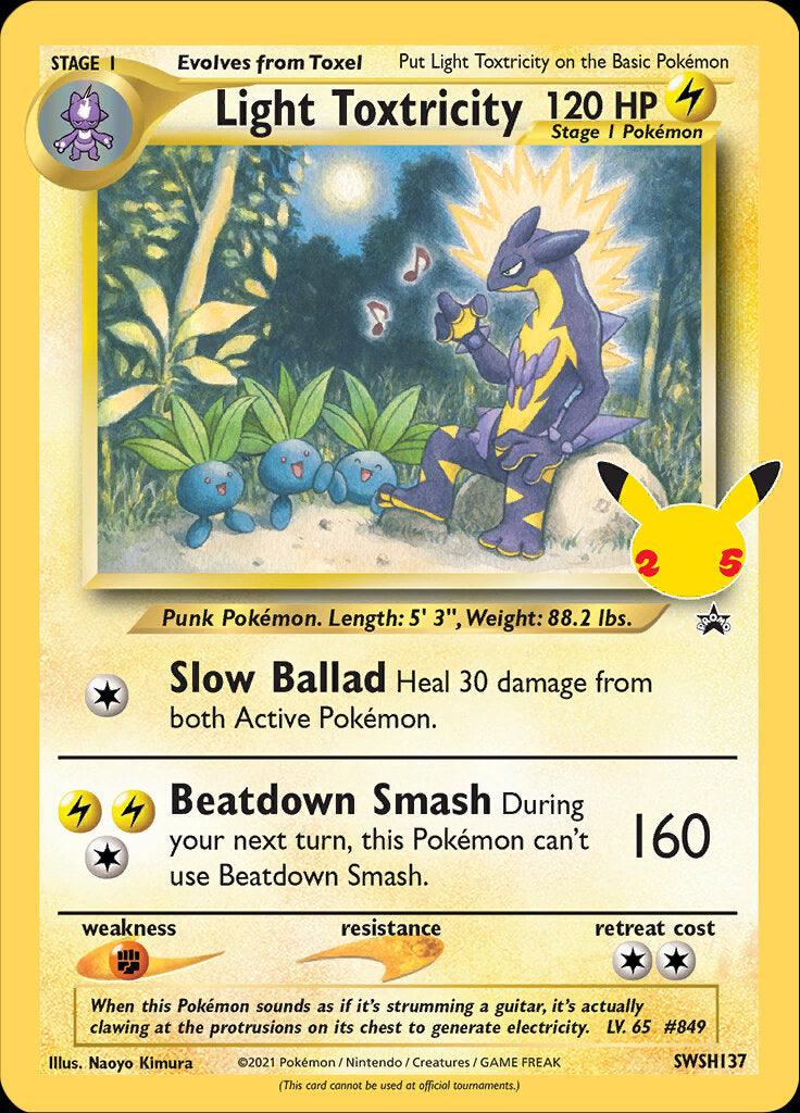 Light Toxtricity (SWSH137) (Celebrations) [Sword & Shield: Black Star Promos] - POKÉ JEUX