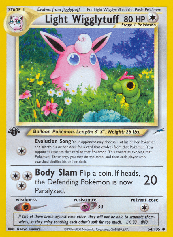 Light Wigglytuff (54/105) [Neo Destiny 1st Edition] - POKÉ JEUX