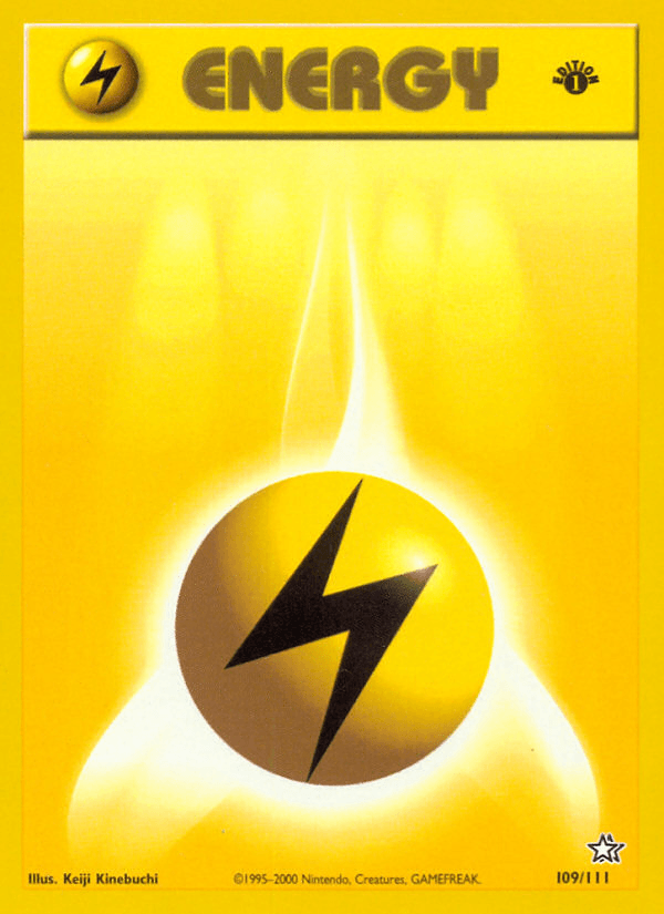 Lightning Energy (109/111) [Neo Genesis 1st Edition] - POKÉ JEUX