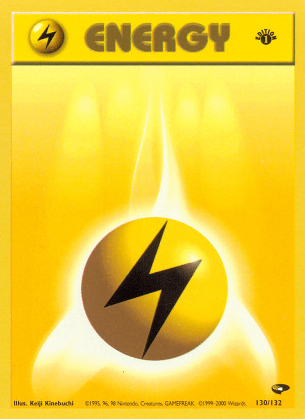 Lightning Energy (130/132) [Gym Challenge 1st Edition] - POKÉ JEUX