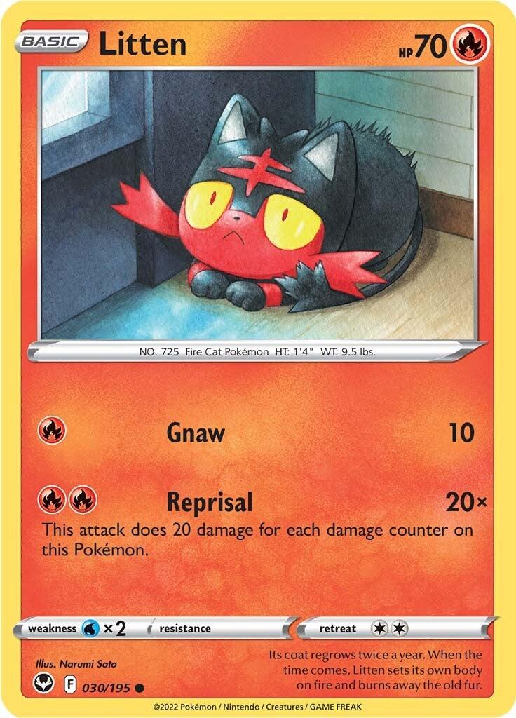 Litten (030/195) [Sword & Shield: Silver Tempest] - POKÉ JEUX