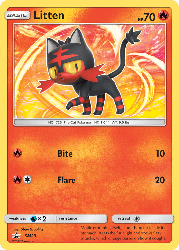 Litten (SM23) [Sun & Moon: Black Star Promos] - POKÉ JEUX