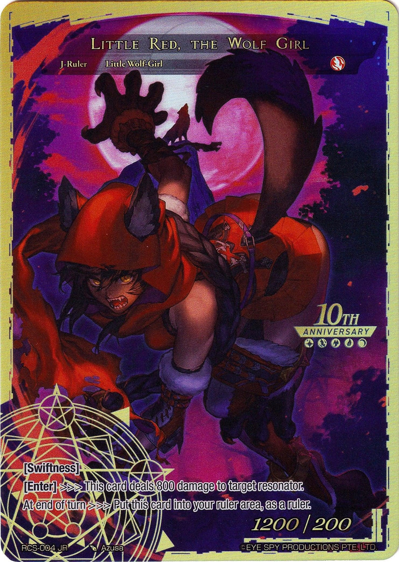 Little Red Riding Hood // Little Red, the Wolf Girl (RCS-004 JR) [10th Anniversary: Ruler Collection Set] - POKÉ JEUX