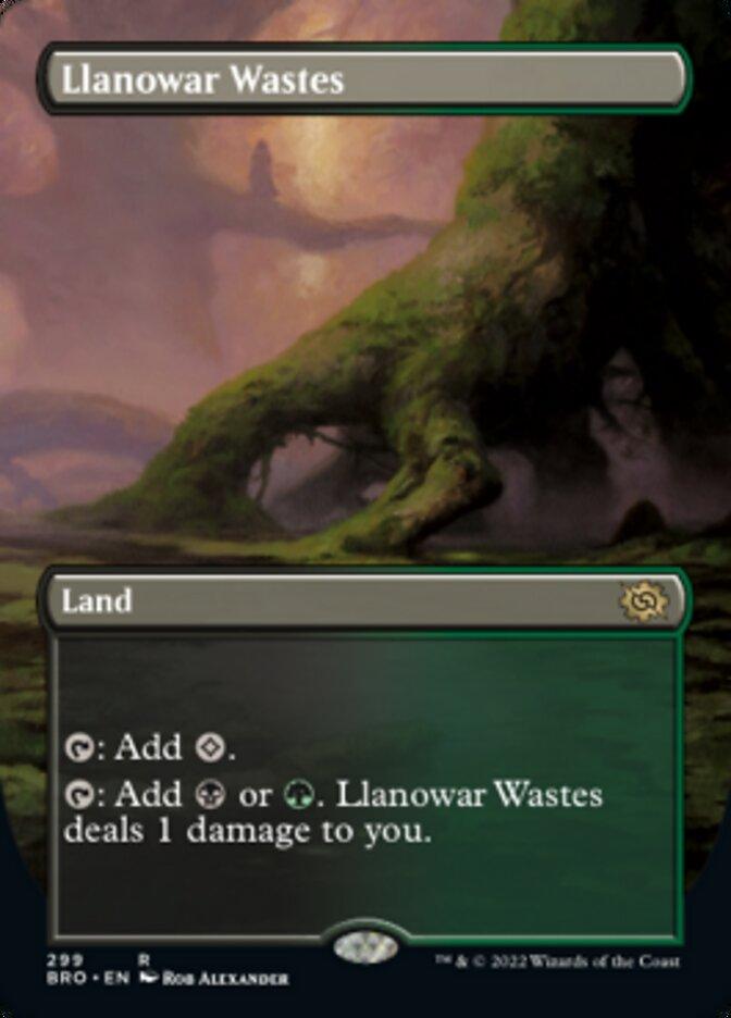 Llanowar Wastes (Borderless Alternate Art) [The Brothers' War] - POKÉ JEUX