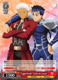 "Loggerheads" Archer & Lancer (FS/S36-PE02 PR) (Promo) [Fate/Stay Night [Unlimited Blade Works] Vol. II] - POKÉ JEUX