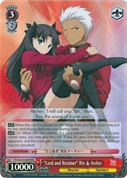 "Lord and Retainer" Rin & Archer (FS/S36-E050R RRR) [Fate/Stay Night [Unlimited Blade Works] Vol. II] - POKÉ JEUX