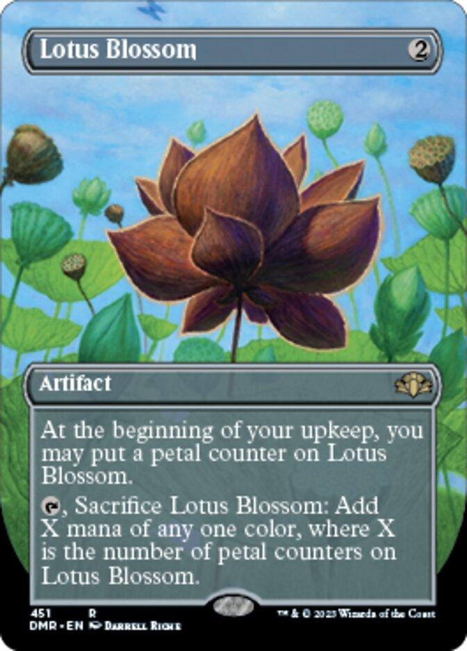 Lotus Blossom (Borderless Alternate Art) [Dominaria Remastered] - POKÉ JEUX