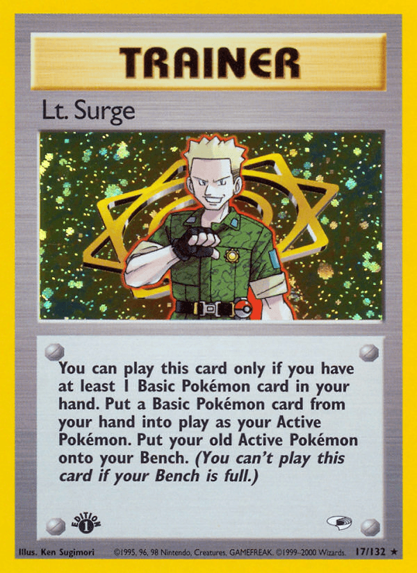 Lt. Surge (17/132) [Gym Heroes 1st Edition] - POKÉ JEUX