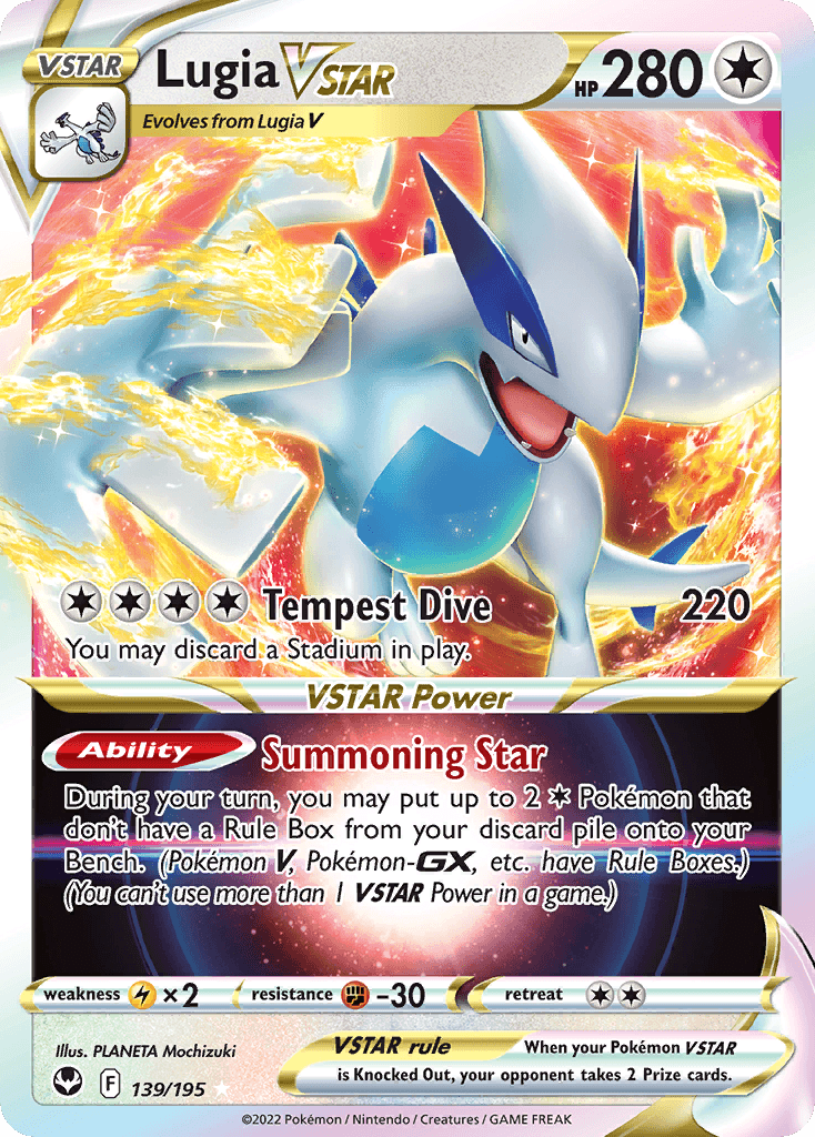 Lugia VSTAR (139/195) (Jumbo Card) [Sword & Shield: Silver Tempest] - POKÉ JEUX