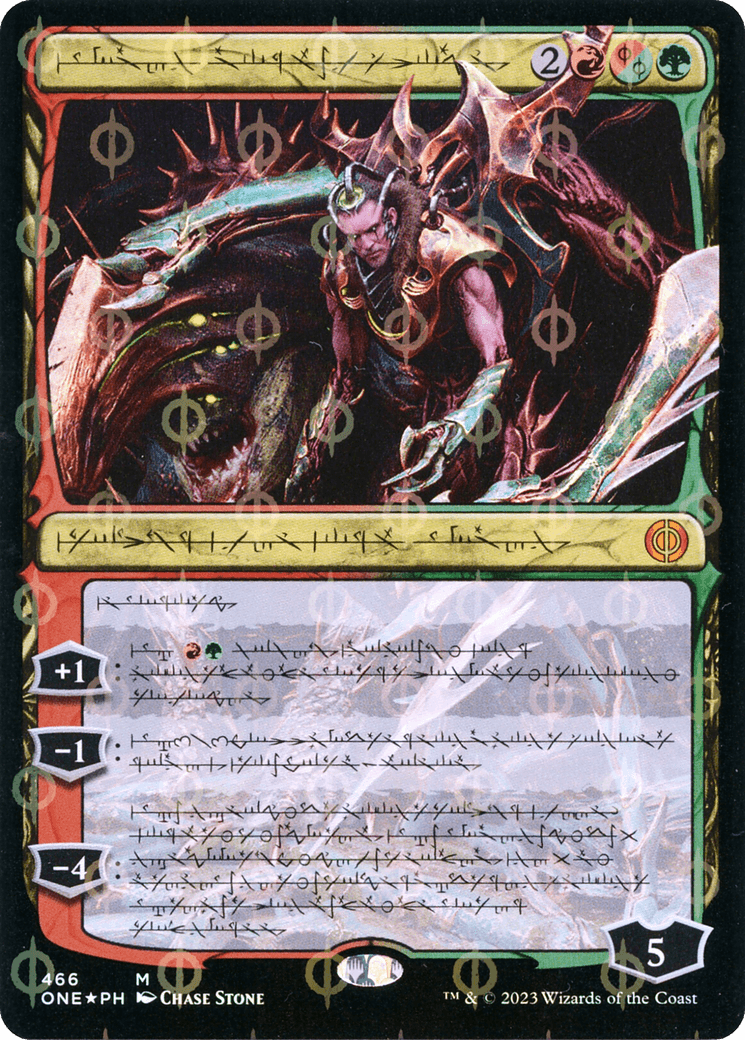 Lukka, Bound to Ruin (Phyrexian Step-and-Compleat Foil) [Phyrexia: All Will Be One] - POKÉ JEUX