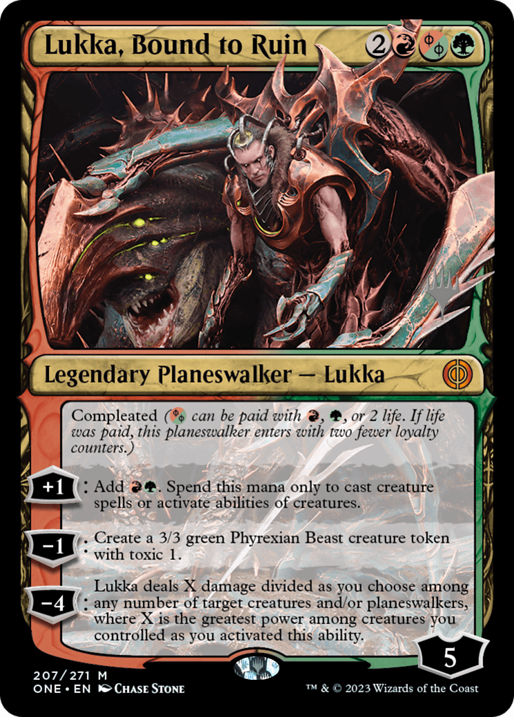 Lukka, Bound to Ruin (Promo Pack) [Phyrexia: All Will Be One Promos] - POKÉ JEUX